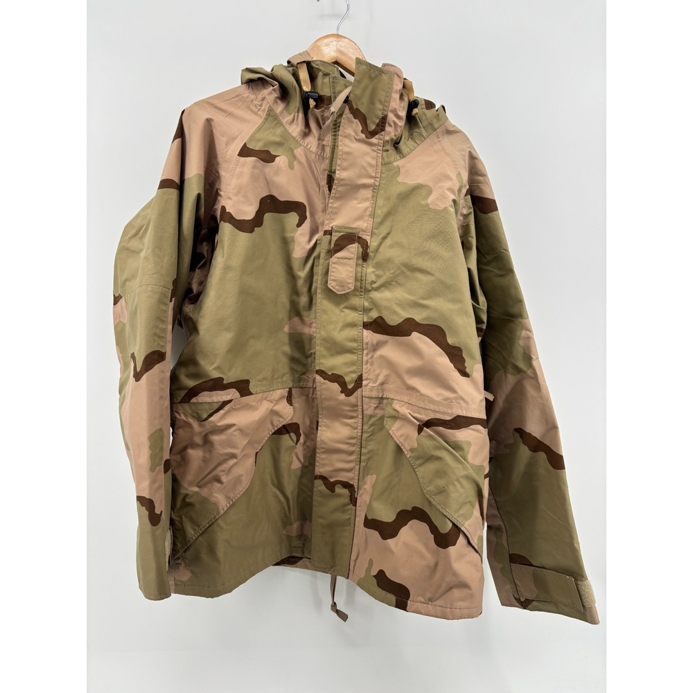 US Army USGI ECWCS Gen 1 3-Color Parka Jacket Desert Camo Medium NWOT Gore-Tex